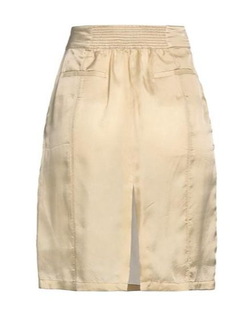 Saint Laurent Natural A-Line Skirt