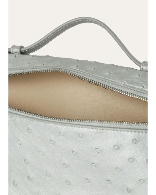 Loro Piana Gray Extra Pocket L19 Shoulder Bag