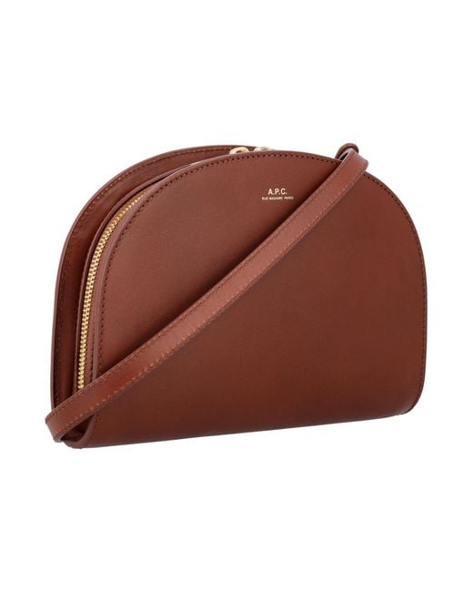 A.P.C. Red Demi Lune Clutch Bag