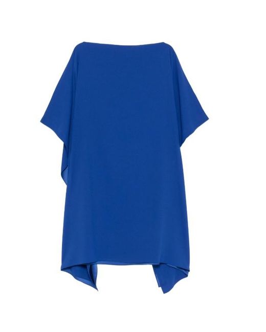Gianluca Capannolo Blue Eve Batwing Midi Dress