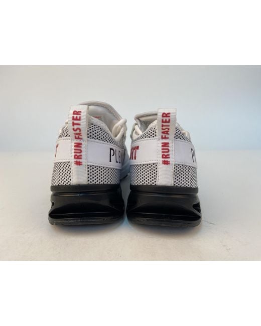 Philipp Plein Gray Logo Details Casual Sports Shoes for men