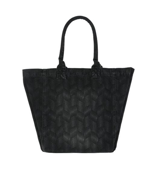 Isabel Marant Black Yenky Logo Tote Bag