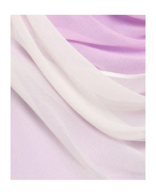 Christopher Esber Purple Sleeveless Graduated Dress