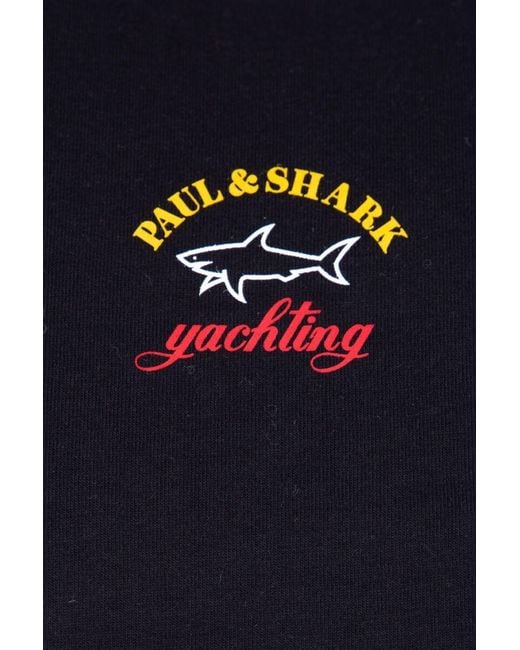 Paul & Shark Blue Logo Details T-Shirt for men