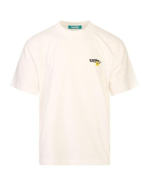 Barrow White Jersey T-Shirt for men