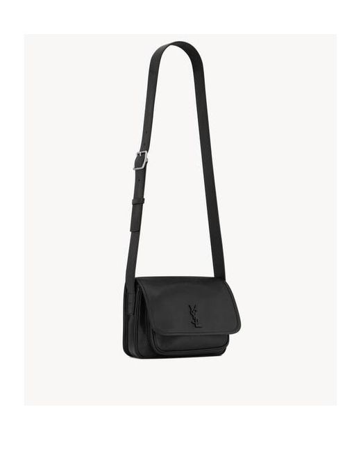 Saint Laurent White Niki Logo Shoulder Bag for men