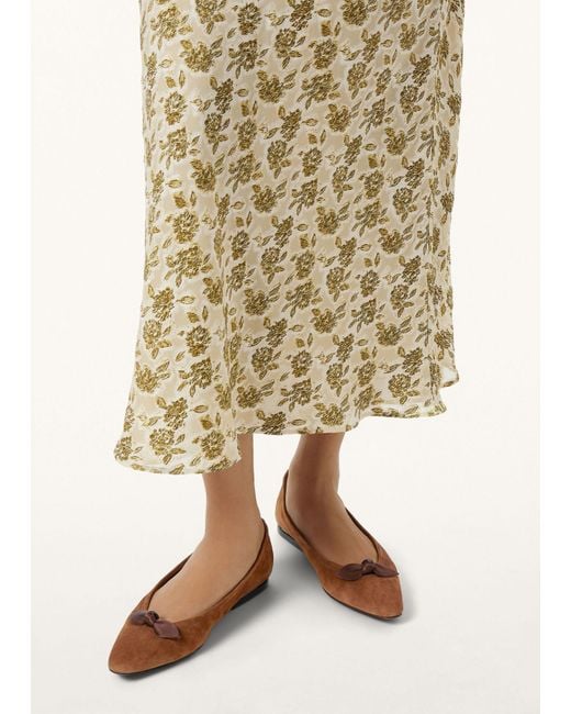 Loro Piana Brown Primula Ballet Flats
