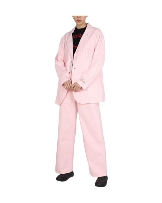 Raf Simons Pink Emblem Detail Jacket for men
