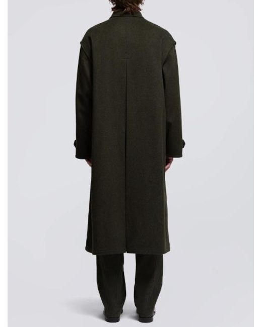 Aspesi Black Single-Breasted Coat for men