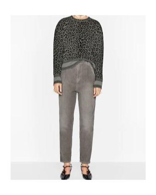 Dior Black Leopard Print Long-Sleeved Pullover