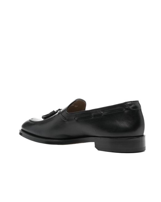 Doucal's Black Tassel Detail Loafers for men