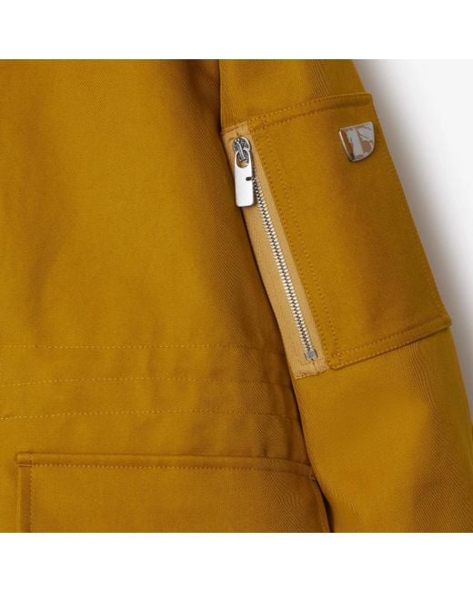Burberry Yellow Ample Short Cut Parka