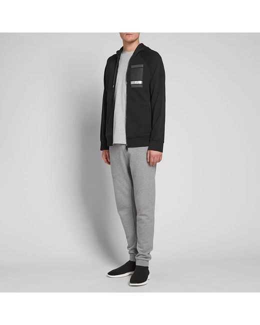 Neil Barrett Black Long-Sleeved Zipper Casual Jacket for men