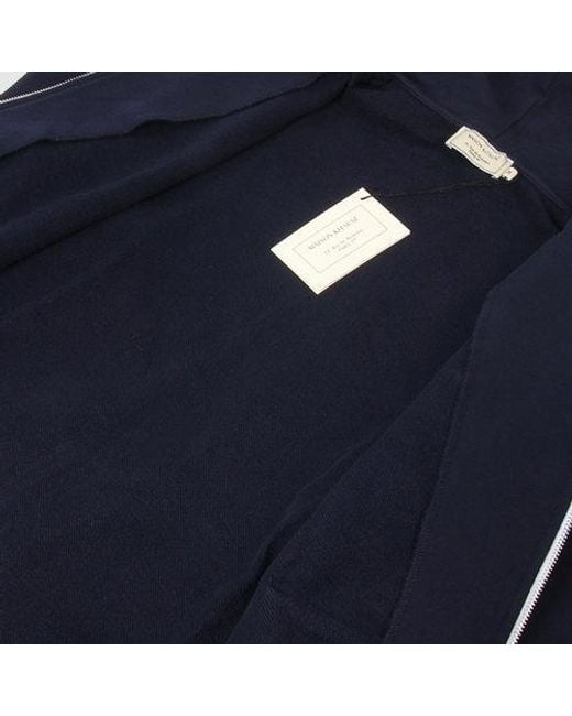 Maison Kitsuné Blue Logo Patch Hoodie for men