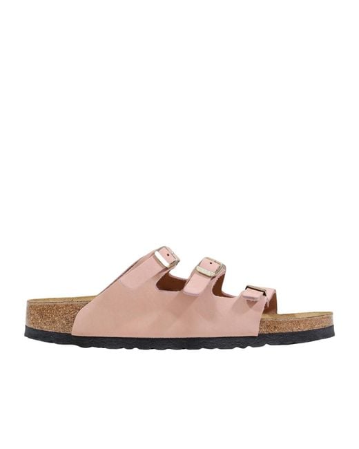 Birkenstock Pink Triple Buckled Slip-On Sandals for men