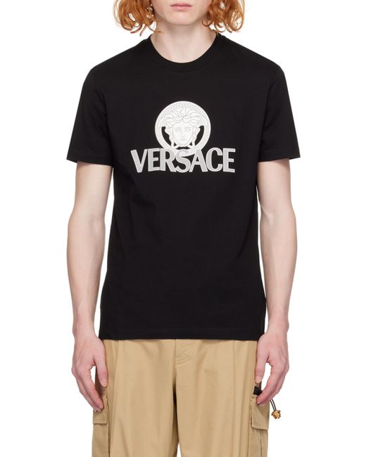 Versace Black T-Shirts And Polos for men
