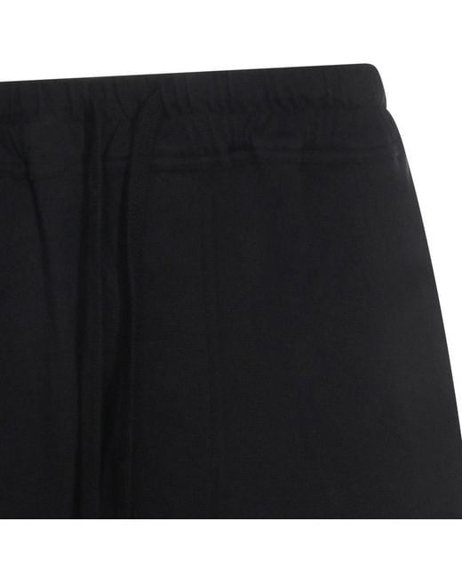 Thom Krom Black Elasticated Waistband Drawstring Trousers for men