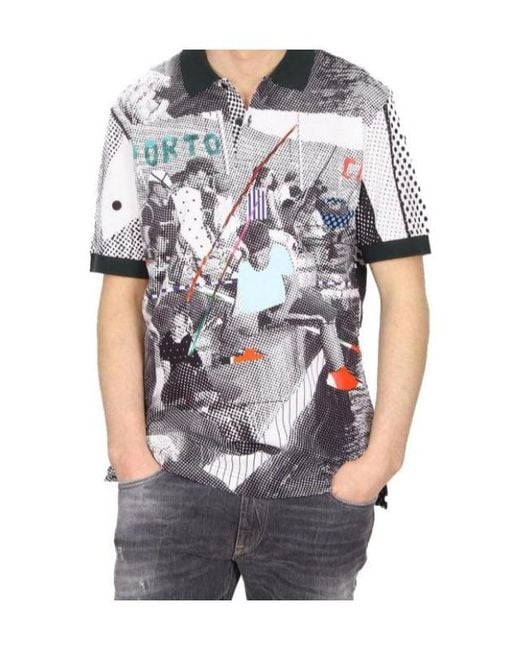 Dolce & Gabbana Gray Short-Sleeved Polo Shirt for men