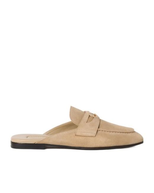 Miu Miu White Suede Slippers