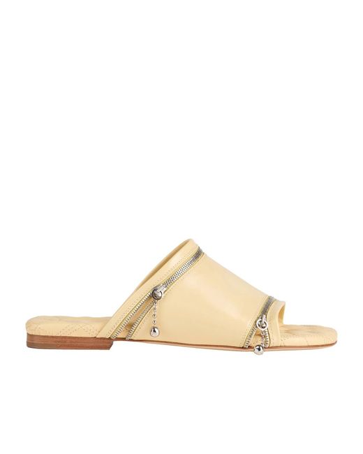 Burberry Natural Ssimple Leather Slippers