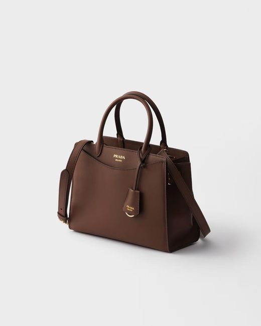 Prada Brown Medium Prelude Leather Handbag