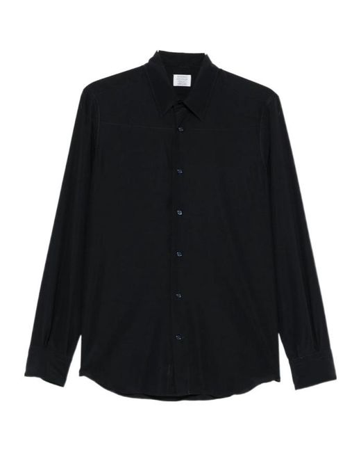 Mazzarelli Black Long-Sleeved Shirt for men