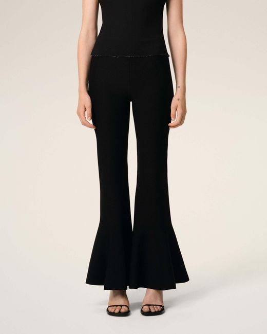 AMI Black Ami Godet Short Trousers