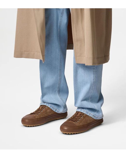 Tod's Brown Round-Toe Sneakers for men