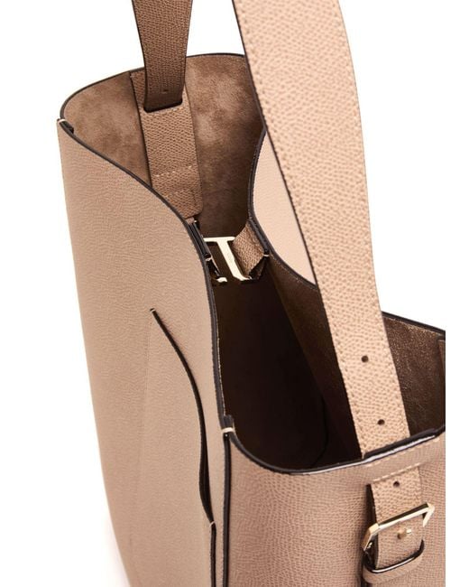 Valextra White Medium Bucket Bag