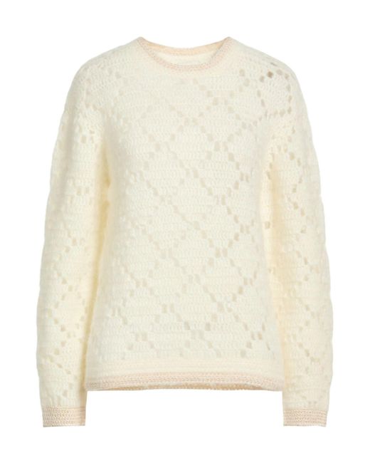 Isabel Marant Natural Simple Solid-Color Knitted Sweater