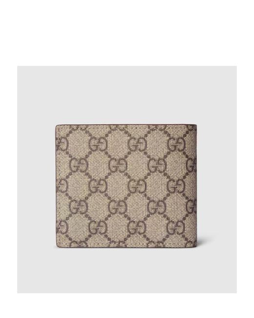 Gucci Natural Monogrammed Bifold Wallet for men