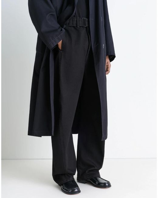 Lemaire Black Square-Toe Loafers for men