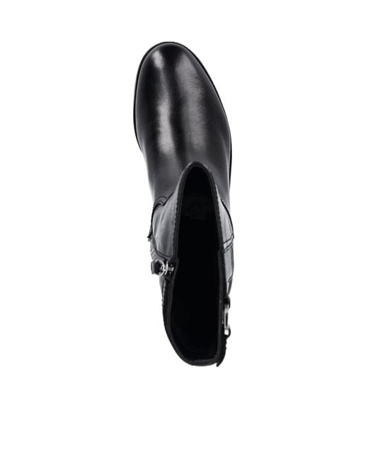 Ralph Lauren Black Chunky Heeled Ankle Boots