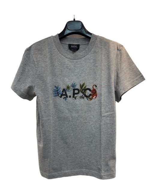 A.P.C. Gray Auguste T-Shirt