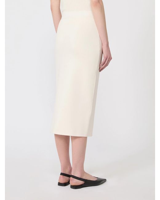 Max Mara White Pencil Skirt