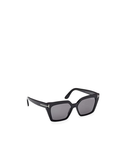 Tom Ford White Eyewear Square Frame Sunglasses