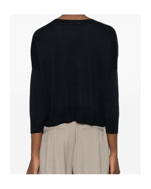 Baserange Black Crew-Neck Sweater