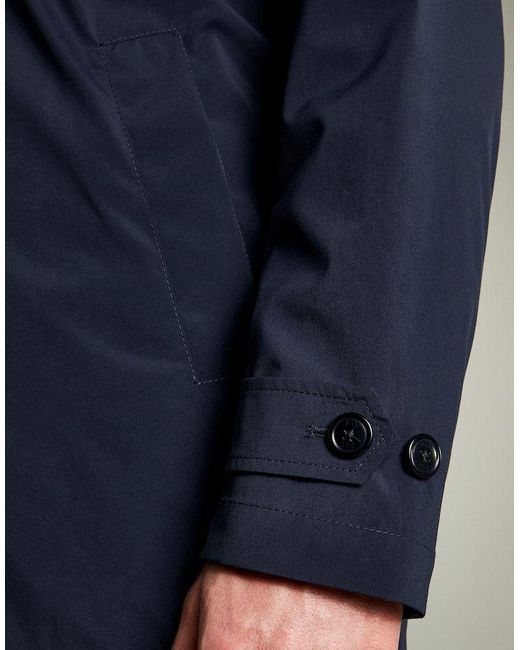 Fay Blue Single-Breasted Long-Sleeved Coat for men