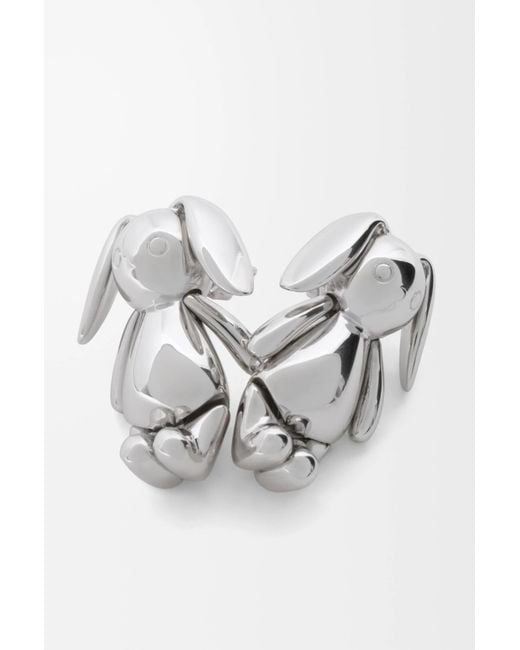 Loewe Metallic Rabbit Earrings