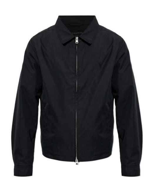AllSaints Blue Long-Sleeve Casual Jacket for men