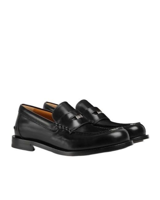 Gucci Black Removable Detail Loafers for men