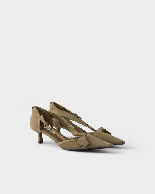Prada Multicolor Canvas Pumps