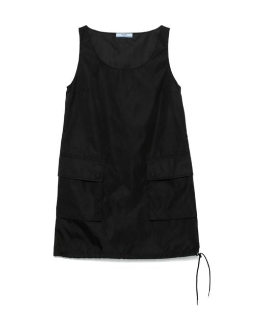 Prada Black Sleeveless Re-Nylon Dress