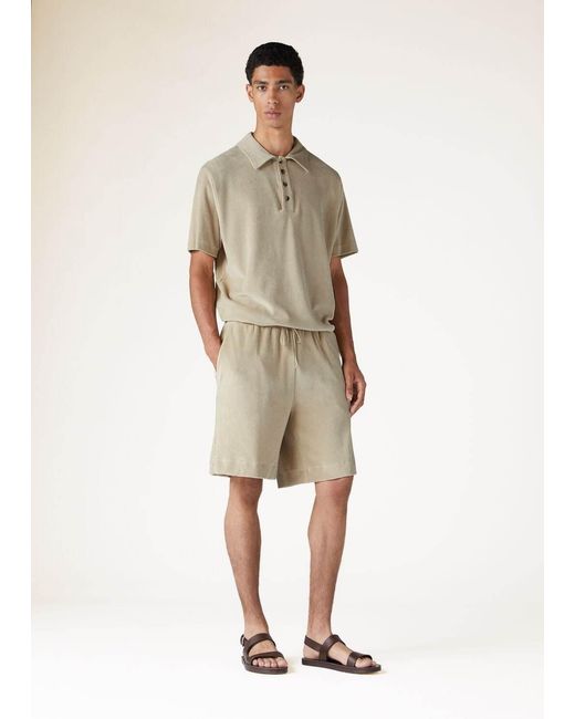 Loro Piana Natural Wide-Leg Shorts for men