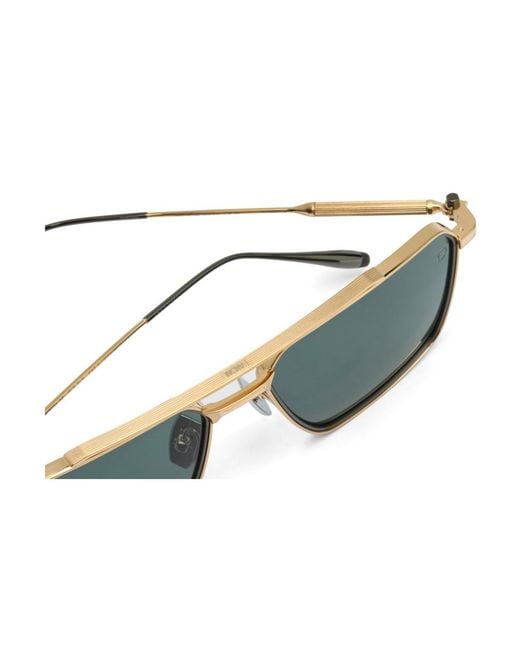 Akoni Green Square-Frame Sunglasses for men