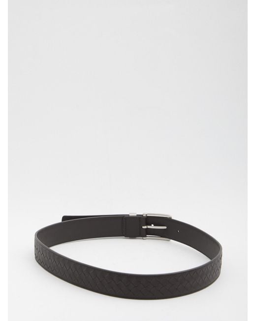 Bottega Veneta White Intreccio Loop Belt for men