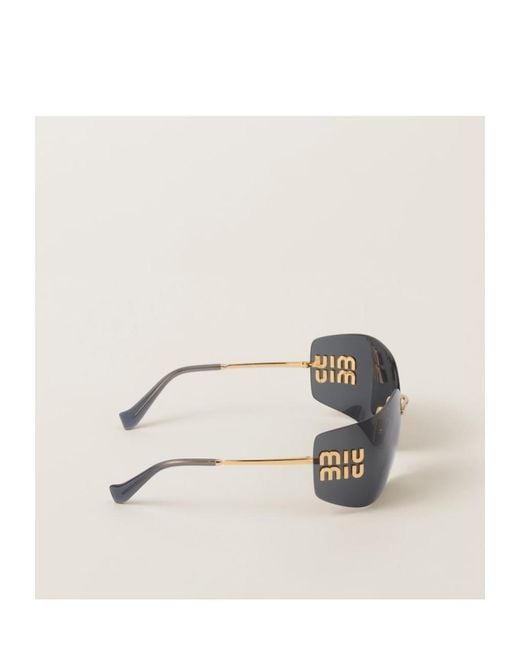 Miu Miu White Aube Sunglasses