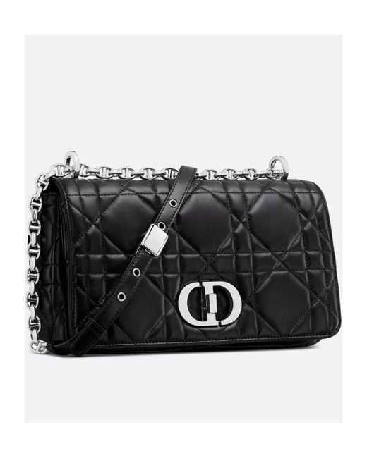 Dior Black Medium Soft Caro Bag