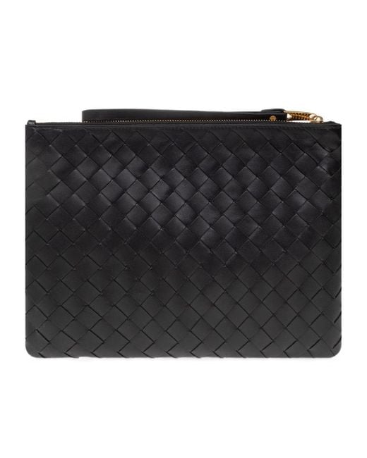 Bottega Veneta Black Intrecciato Small Handbag