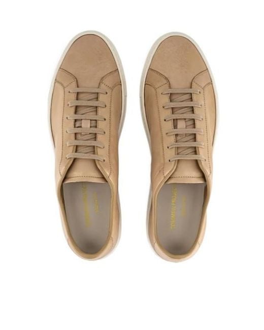 Common Projects Brown Round Toe Lace-Up Sneakers for men